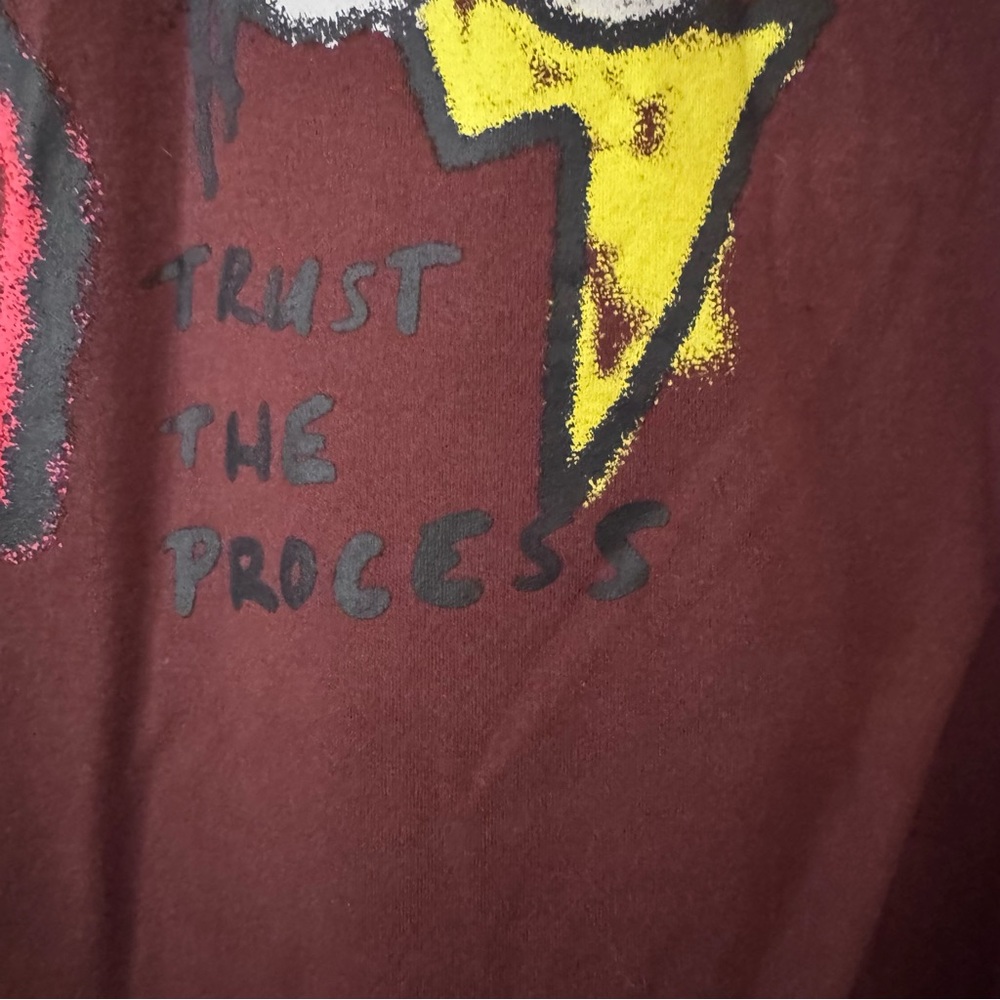 Brown Zuniga Graphic Long Sleeve Shirt Size L - Picture 11 of 15